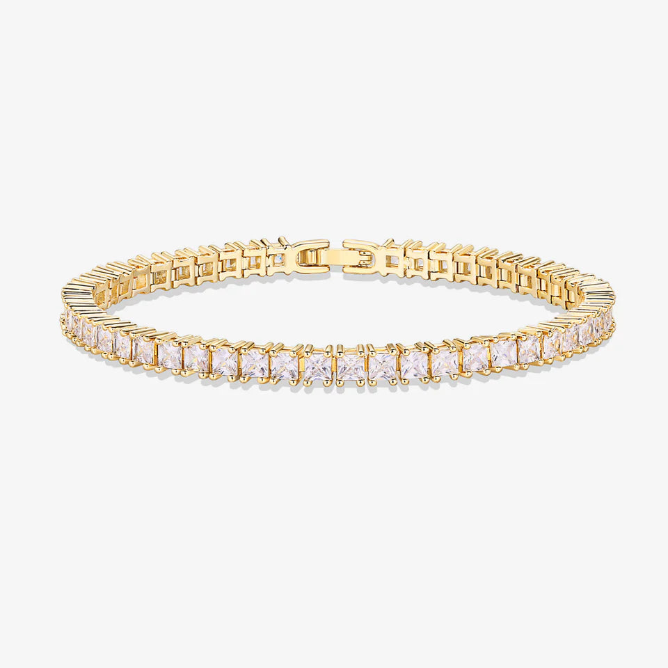 Princess cut tennis bracelet