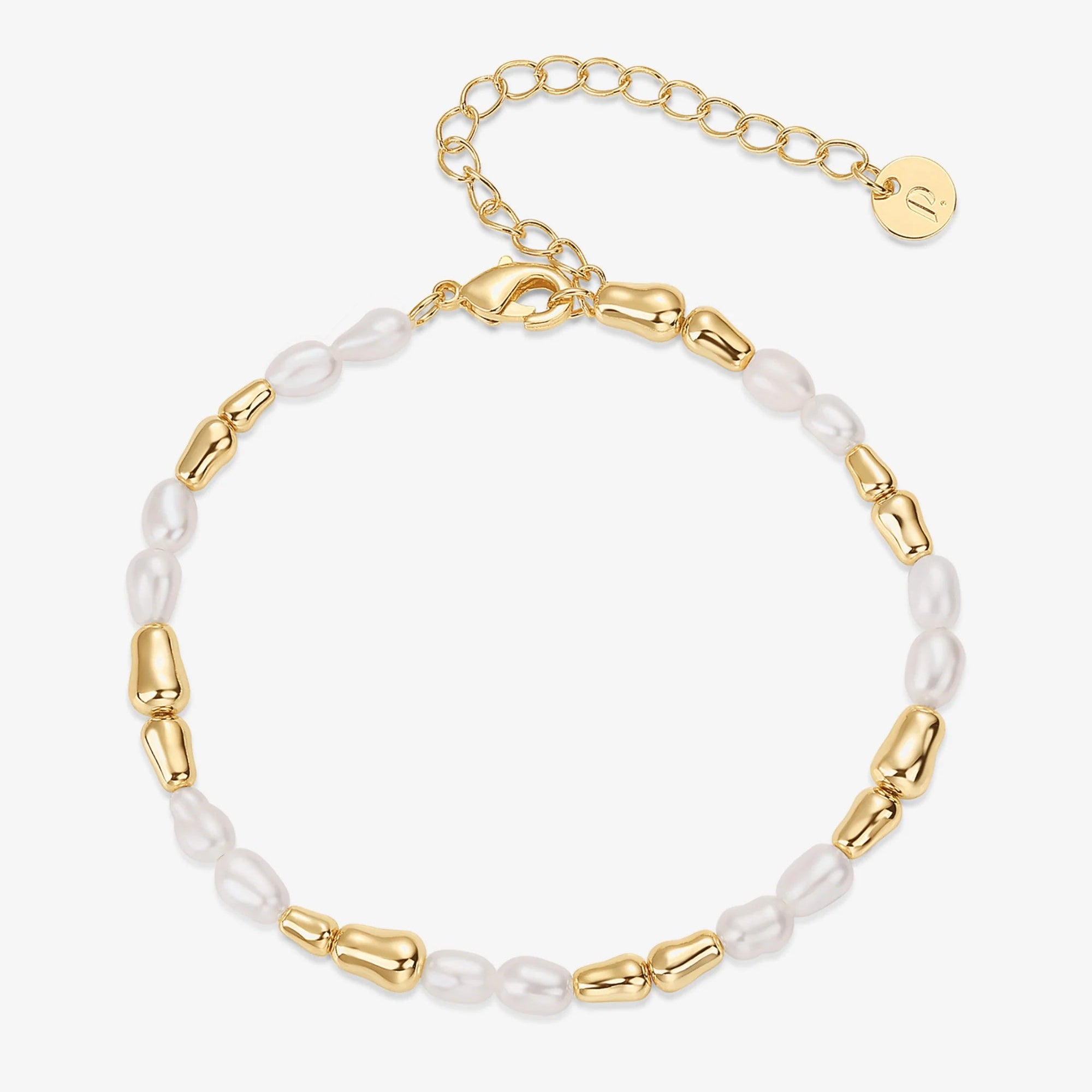 Pulsera de perlas naturales